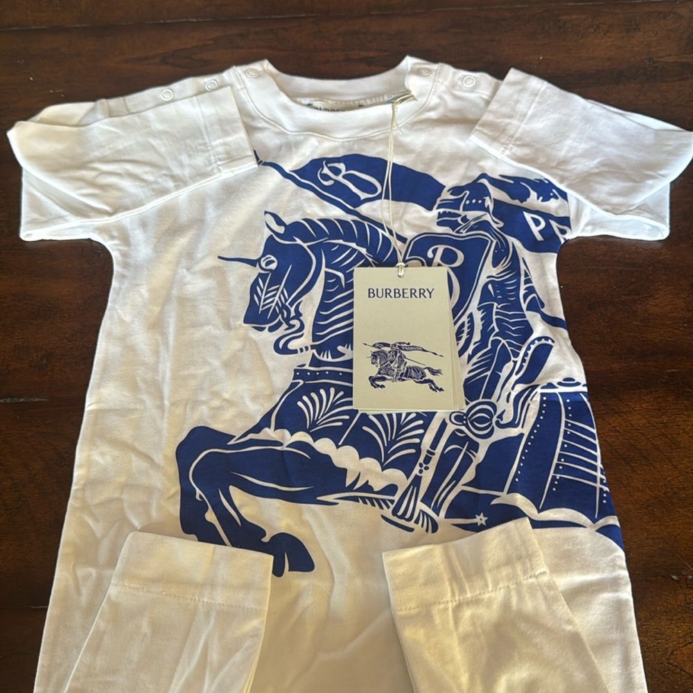 Burberry Baby one piece Footies 18 months